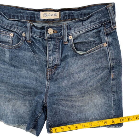 Madewell Cutoff Jean Shorts Womens Blue 100% Cotton Button Fly Denim Size 26 - Picture 7 of 10